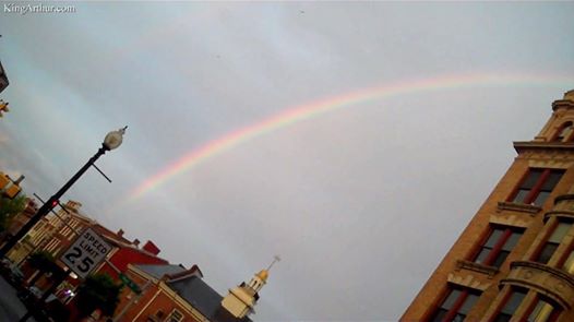 Photo: Yesterday's double rainbow in downtown West Chester