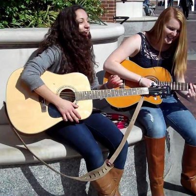 Photo: Taking music to the streets with *the girls* at South Street and Penn's Landing