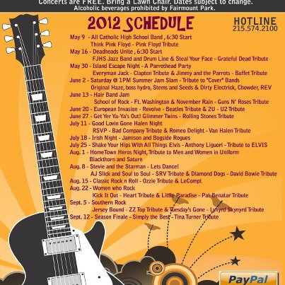 Photo: 2012 Pennypack Park Music Festival Official Schedule, more info www.pennypack.org or Call the HOTLINE at 215.574.2100