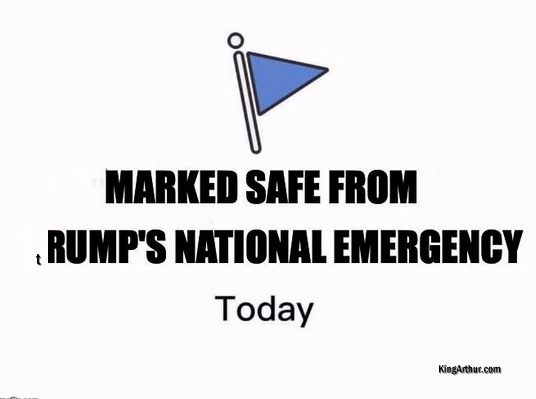 Marked Safe from tRUMP's Emergency