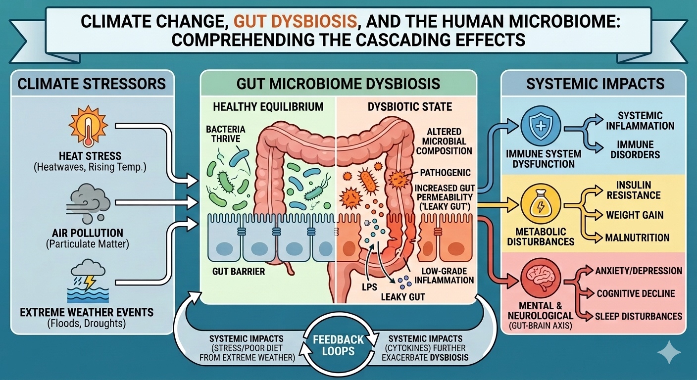 Climate Change and Gut Microbiome Health