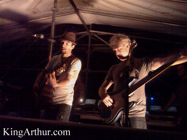 Bassist on stage