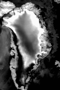 Greenland infra red image 
18 jun 2012