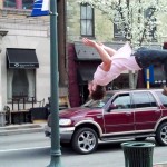 Nick Does a Flip While I Play Jigging Music